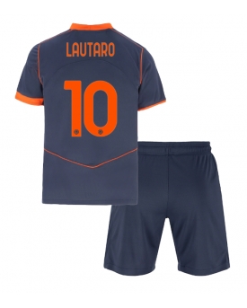 Billige Fotballdrakt Inter Milan Lautaro Martinez #10 Replika Tredjedraktsett Barn 2025-26 Kortermet (med bukser)